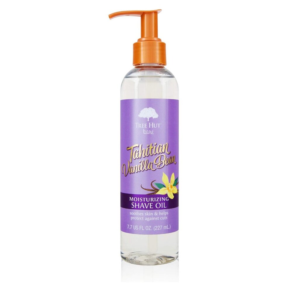 Tree Hut Bare Tahitian Vanilla Bean Hydrating & Moisturizing Shave Oil, 7.7 fl